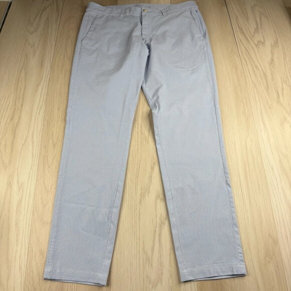 Lululemon Mens Blue ABC Classic UtilityTech Commission Slim Fit Pants Size 34 - Picture 2 of 11